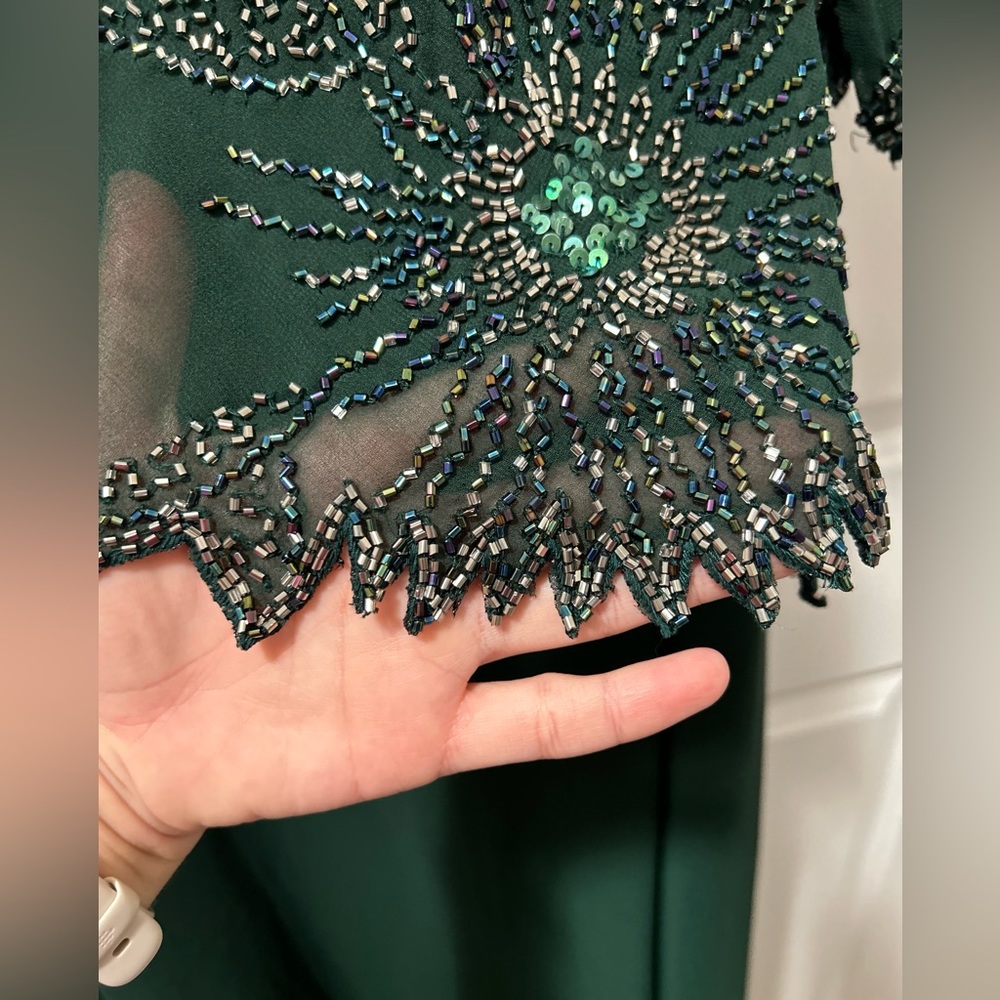 🛑SOLD🛑 J Kara women’s long beaded formal dress - NWT Size 10 - Picture 7 of 14